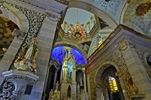 Images Dated 8th February 2007: North America, Mexico, State of Sinaloa, Mazatlan. Ornate interior of the Basilica