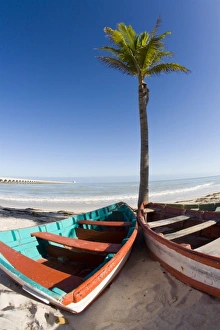 Images Dated 19th February 2007: North America, Mexico, Yucatan, Progreso. The beach of Progreso with the 5 mile long
