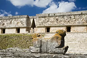 Images Dated 24th February 2007: North America, Mexico, Yucatan, Uxmal. Uxmal, a large pre-Columbian ruined city