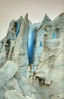 Images Dated 9th September 2010: North America; USA; Alaska; Ice Formations of the Shoup Glacire