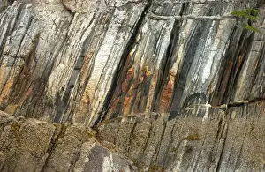 North America, USA, Alaska, Misty Fjords National Monument and Wilderness, Rock wall with quartz