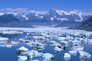 Images Dated 2nd August 2006: North America, USA, Alaska, Prince William Sound, Chugach Mountains. Mountains rise