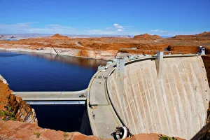 North America, USA, Arizona, Page, Glen Canyon Dam Removed turbine runner