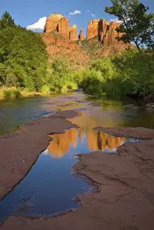 Red Rock Crossing Prints: North America, USA, Arizona. Summer evening at Red Rock Crossing near Seona, Arizona
