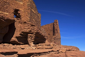 North America, USA, Arizona, Wupatki. Wukoki Pueblo in Wupatki National Monument
