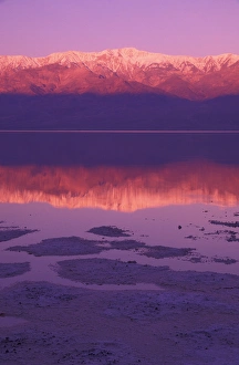 Images Dated 14th June 2005: North America, USA, Califorinia, Death Valley National Park, Panamint Range reflected