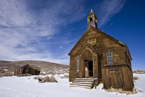 North America, USA, California, Bodie Ghost Town. Methodist Church