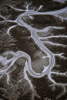 Images Dated 11th February 2005: North America, USA, California, Carrizo Plain NM over Soda Lake