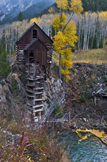 Turbine Prints: North America, USA, Colorado, Crystal, Scenic Historic Crystal Mill
