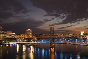 Images Dated 2nd March 2017: North America; USA; Florida; Jacksonville; The Main Street Bridge also known as