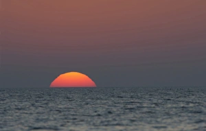Images Dated 10th March 2007: North America, USA, Florida, Sarasota, Crescent Beach, Siesta Key, Orange Partial