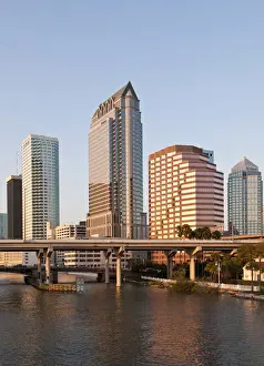 North America, uSA, Florida, Tampa. Downtown Tampa
