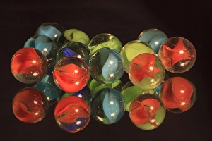 Images Dated 13th February 2012: North America, USA, Georgia; Savannah; Abstract reflections of marbles