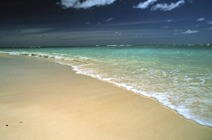 Watercraft Prints: North America, USA, Hawaii. Beach scene