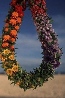 North America, USA, Hawaii. Large lei