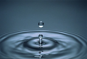 Reflect Prints: North America, USA, Hawaii. Water droplet