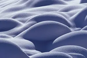 Images Dated 20th April 2006: North America, USA, Montana, Yellowstone National Park. Snow on rocks