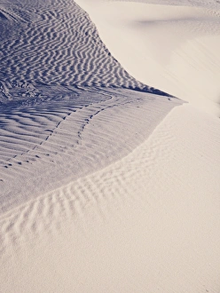 New Mexico Prints: North America; USA; New Mexico, White Sands National Monument; Sand Dune Patterns