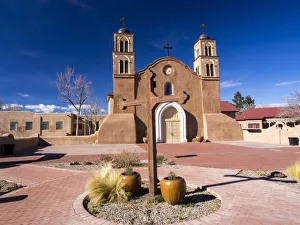 Images Dated 12th January 2013: North America; USA; New Mexico; Socorro; Mission San Miguel Socorro