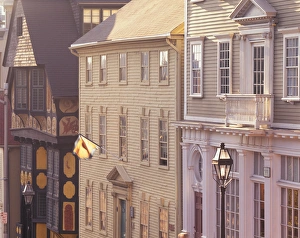 Images Dated 19th April 2005: North America, USA, Rhode Island, Providence historic buildings on St. Thomas street