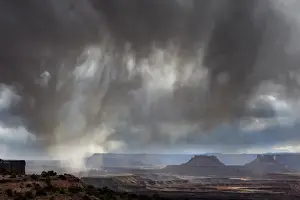 Images Dated 30th April 2010: North America, USA, Utah, Canyonlands National Park. Spring vista over the canyons