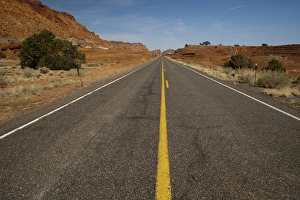 Roadway Prints: North America, USA, Utah, Capitol Reef NP Highway