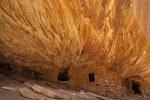 Stonework Prints: North America, USA, Utah, Cedar Mesa. Fallen Roof Ruin, Cedar Mesa, UT