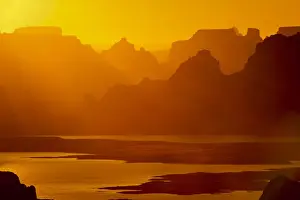 North America, USA, Utah, Glen Canyon National Recreation Area. View from Alstrom Point Overlook