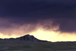 North America, USA, Wyoming, Wind River. Landscape during rainstorm