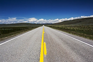 Idaho Prints: North America; USDA; Idaho; Highway Leading to Beautiful Little City of Rocks