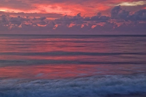 Tybee Island Prints: North Carolina, USA, Georgia, Tybee Island. Sunrise reflections at the beach