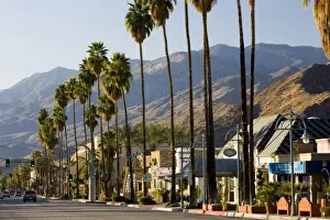 North Palm Canyon Drive in Palm Springs California USA