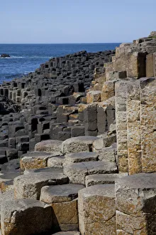 Northern Ireland, County Antrim, Giants Causeway, near Bushmills, geologic hexagonal