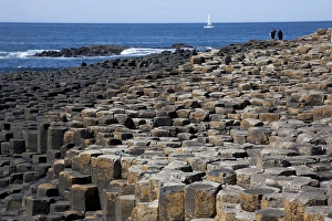 Northern Ireland, County Antrim, Giants Causeway, near Bushmills, geologic hexagonal