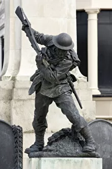 Images Dated 21st May 2007: Northern Ireland, Derry, Londonderry, war memorial, angel, remembrance, soldier, stab