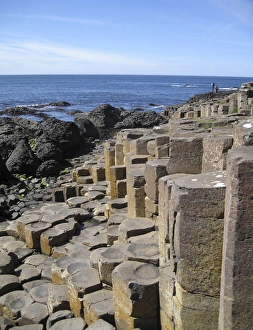 Images Dated 14th June 2010: Northern Ireland, Giants Causeway, near Bushmills, geologic hexagonal basalt columns