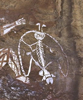 Northern Territory; Kakadu NP, Nourlangie Rock, Anbangbang Art Site. An aboriginal