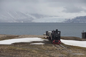 Alesund Prints: Norway, Arctic Circle, Svalbard Islands, Spitsbergen, Ny Alesund. Kongsfjorden (aka