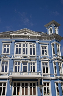 Historic District Prints: Norway, Bergen. Historic downtown homes