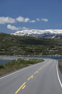 Infrastructure Prints: Norway, Geiranger / Hellesylt. Scenic glacier mountain byway 63 between Hellesylt & Geiranger