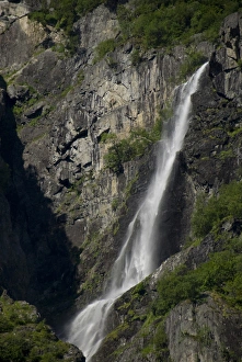 Images Dated 4th July 2009: Norway, Geirangerfjord District. Jostedalsbreen National Park, Briksdals Glacier