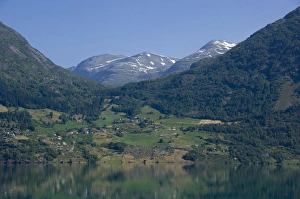Images Dated 4th July 2009: Norway, Geirangerfjord District. Scenic view of Jostedalsbreen National Park
