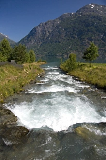 Images Dated 4th July 2009: Norway, Geirangerfjord District. Jostedalsbreen National Park