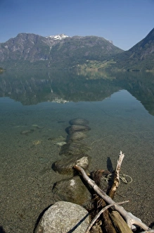 Images Dated 4th July 2009: Norway, Geirangerfjord District. Scenic view of Jostedalsbreen National Park