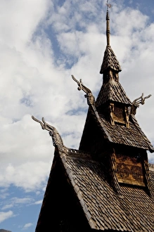 Images Dated 22nd June 2009: Norway, Laerdal. Borgund stave-church, c. 1180. Best preserved stave church in Norway