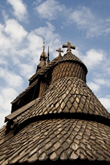 Images Dated 22nd June 2009: Norway, Laerdal. Borgund stave-church, c. 1180. Best preserved stave church in Norway