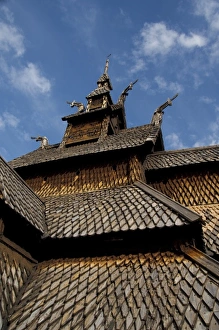 Images Dated 22nd June 2009: Norway, Laerdal. Borgund stave-church, c. 1180. Best preserved stave church in Norway