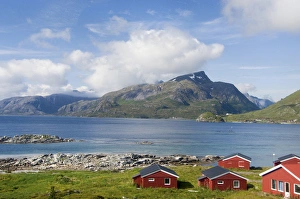 Images Dated 2nd July 2009: Norway, Nordland, Lofoten Archipelago, Gravdal. Fjord view