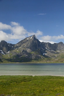 Images Dated 2nd July 2009: Norway, Nordland, Lofoten Archipelago, Gravdal area. Remote picturesque fjord