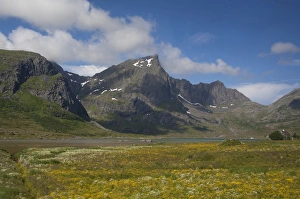 Images Dated 2nd July 2009: Norway, Nordland, Lofoten Archipelago, Gravdal. Fjord views